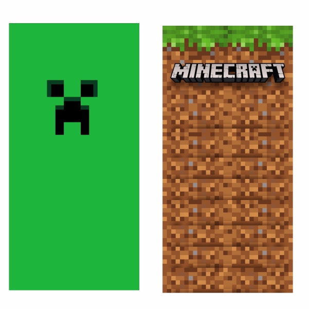 Painel frente e verso Minecraft